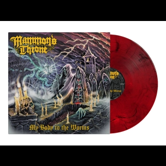 MAMMON'S THRONE My Body To The Worms LP RED BLACK MARBLE [VINYL 12"]